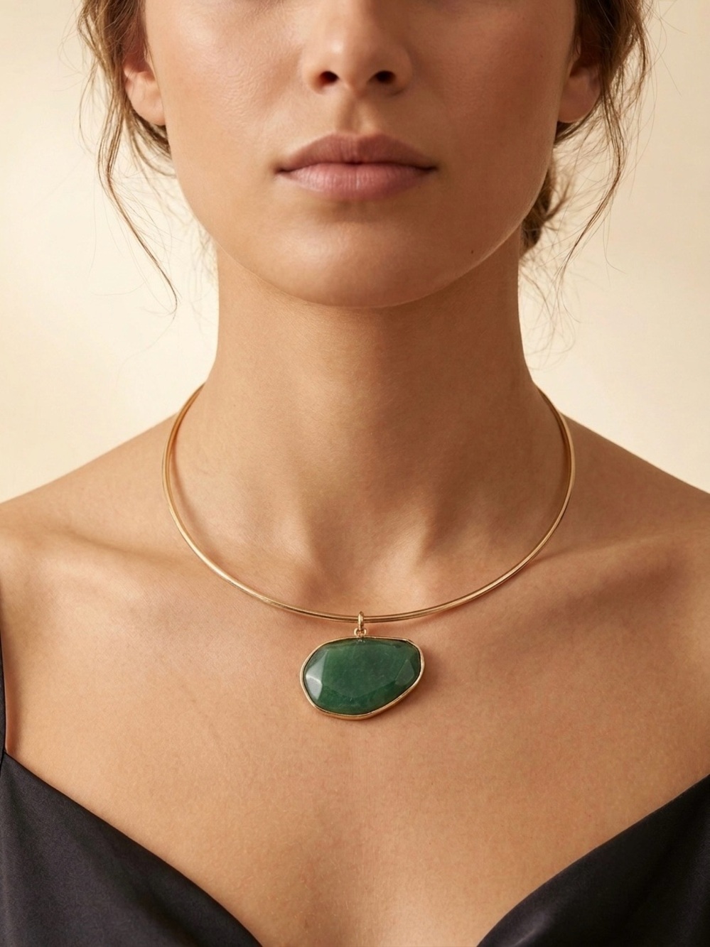 27. Piper K Green Aventurine necklace